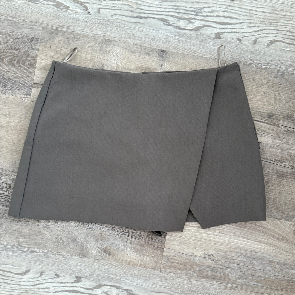 Gray Wrap Skirts